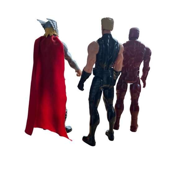 Marvel Avengers Action Figures Set Of 3: Thor Hawkeye & Ironman 2013 Hasbro SA C - Picture 2 of 7